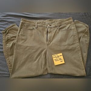 White House Black Market Khaki Skinny Jeans